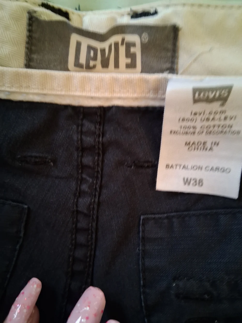 Levi's Men's Navy Cargo Shorts